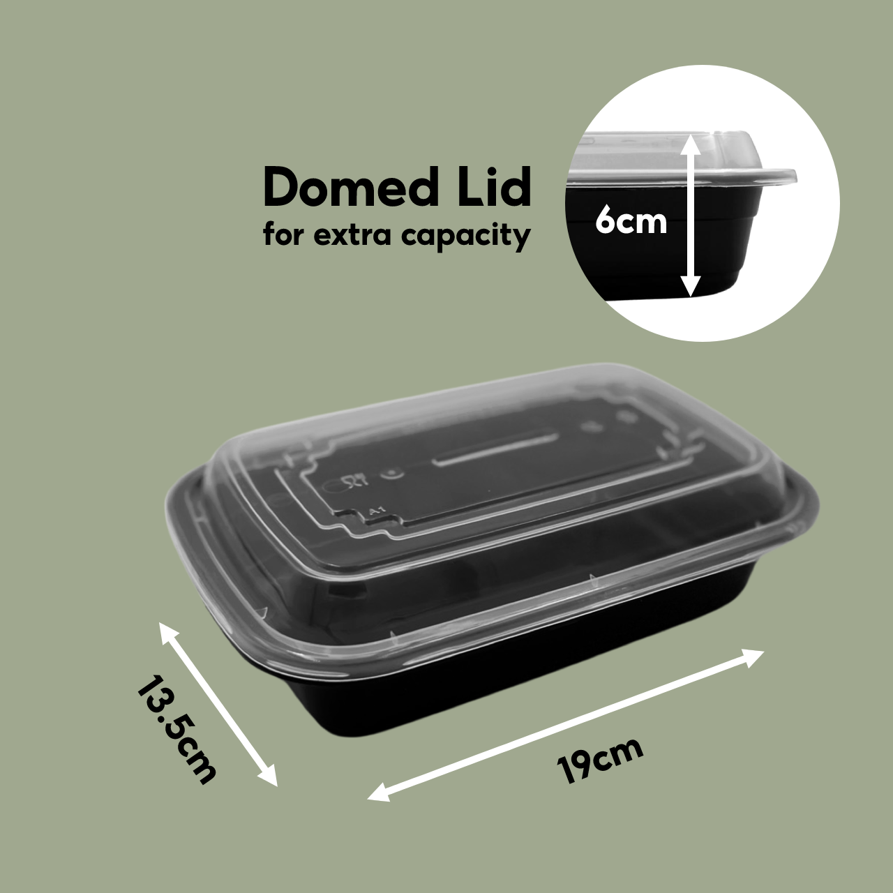 HW-HIGRADE RECT BOX AMERICAN BLK 24OZ (150SET/CTN)