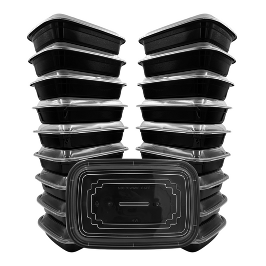 HW-HIGRADE RECT BOX AMERICAN BLK 28OZ (150SET/CTN)