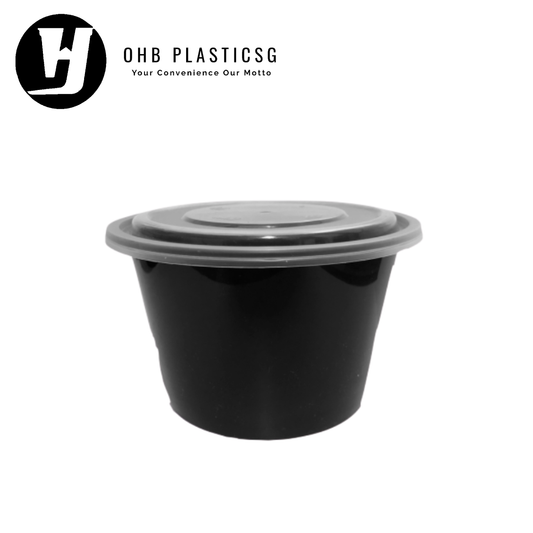 HW-RD BOWL BLK 1000ML (180SET/CTN)
