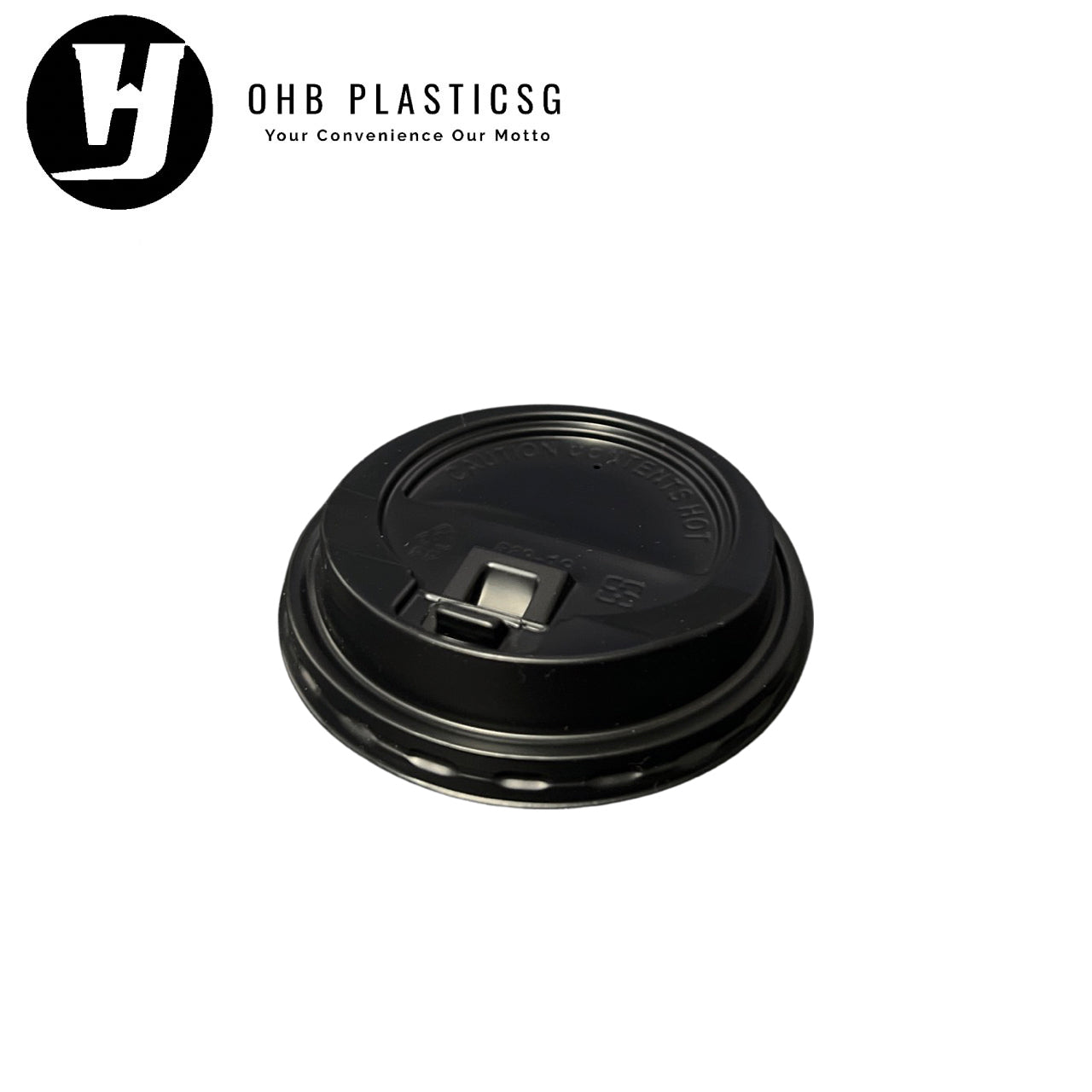 COFFEE LID BLACK 90MM (50PC X 20)