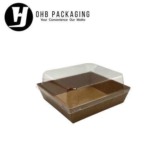 FOOD TRAY W LID SQUARE (500PC/CTN)