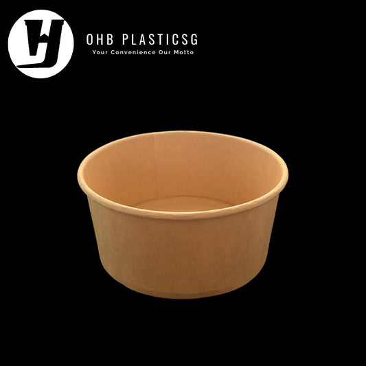 KRAFT BOWL 1450ML BROWN (600PC/CTN)