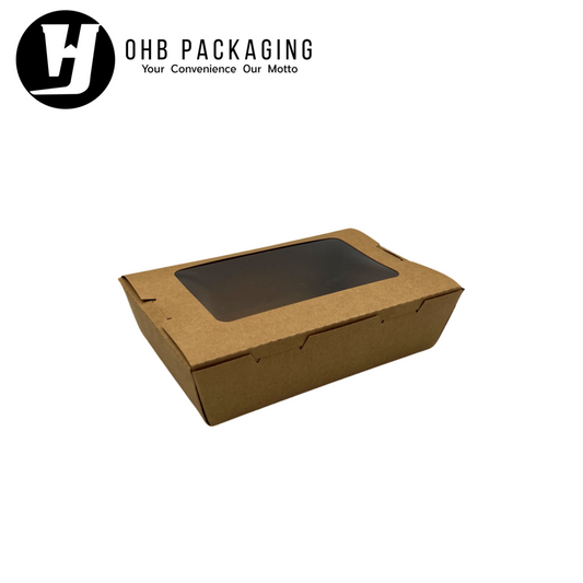 KRAFT LUNCH BOX WINDOW 1200ML (200PC/CTN)