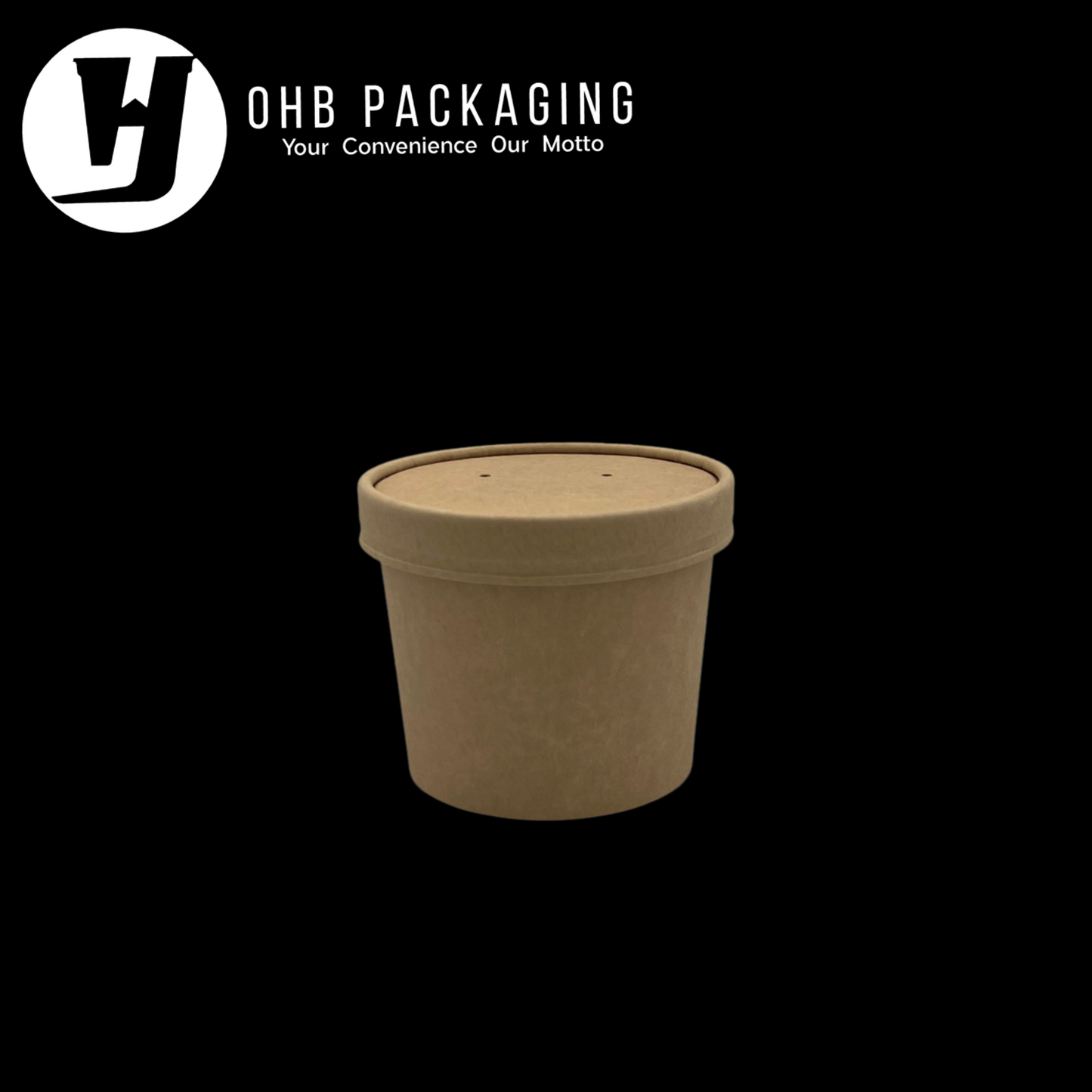 KRAFT TUB LID 96MM (500PC/CTN) 8/12/16oz