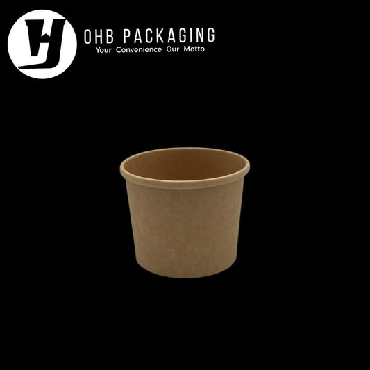 KRAFT TUB BASE ONLY 12OZ (500PC/CTN)