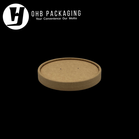 KRAFT TUB LID 115MM (500PC/CTN) 26/32oz