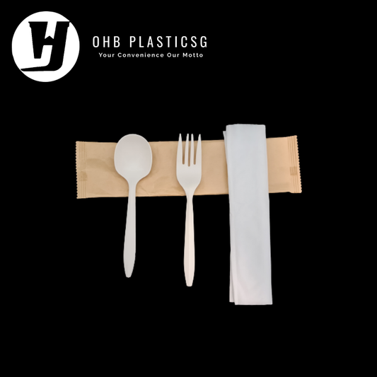 BIO-3 IN 1 UTENSILS 6INCH (100SET X 6)