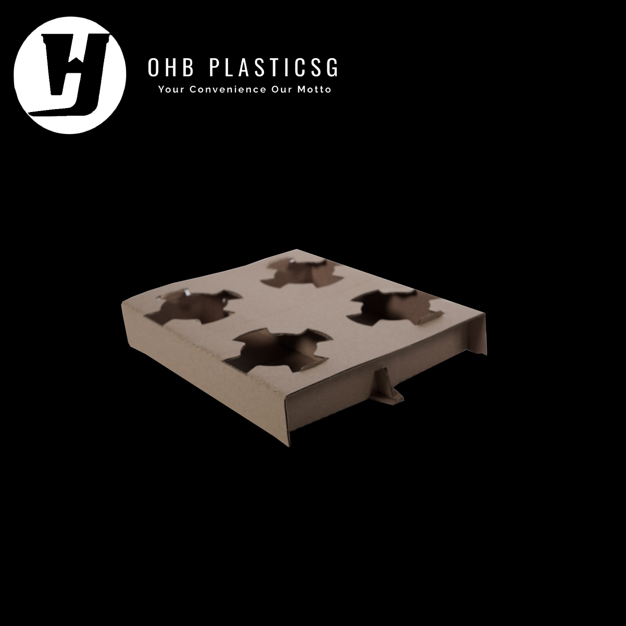 PAPER CUP TRAY - 4CUPS (300PC/CTN)