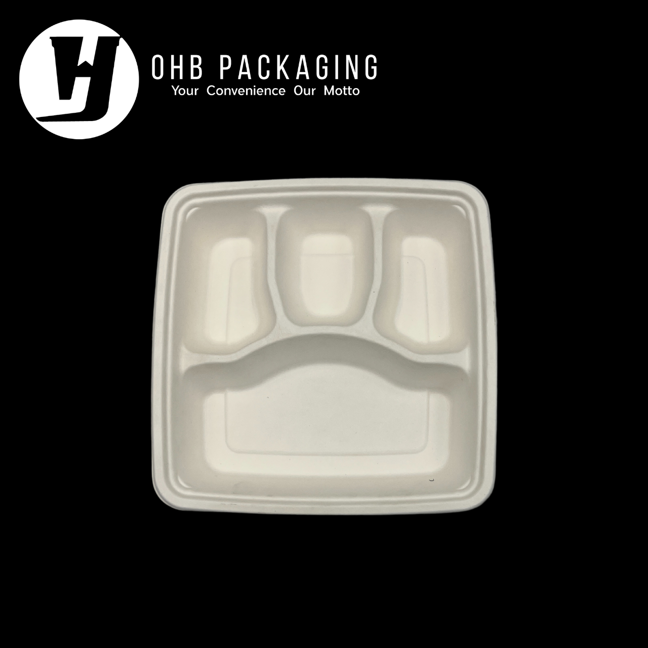 BIODEGRADABLE BENTO 4C SC94 (200PC/CTN)