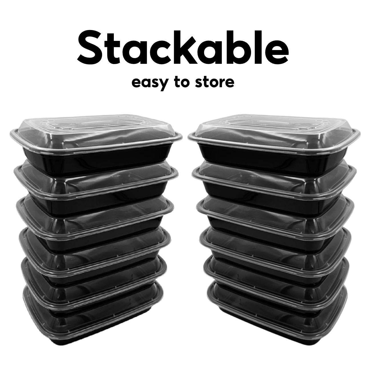 HW-HIGRADE RECT BOX AMERICAN BLK 28OZ (150SET/CTN)