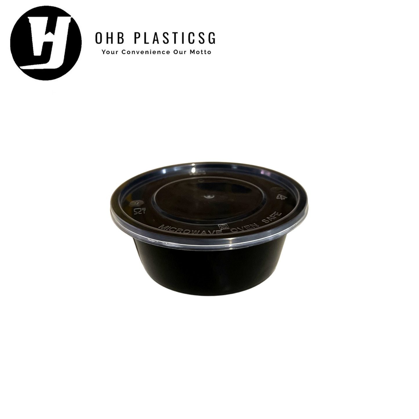 HW-RD BOWL BLACK 300ML (100SET X 3)