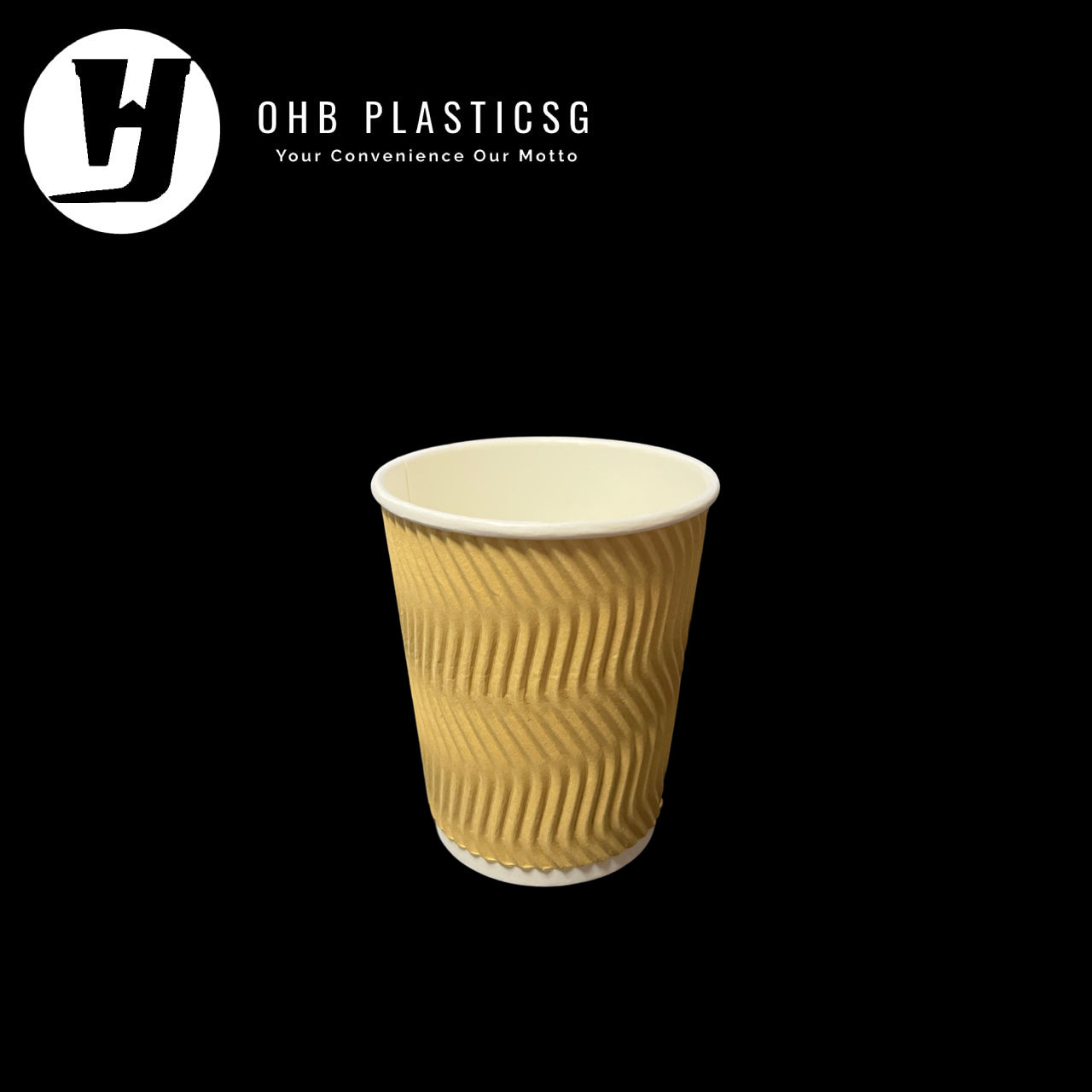 LC-PAPER CUP CORRUGATED BROWN 8OZ (25PC X 20)