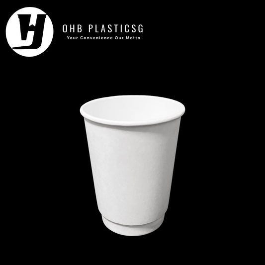 LC-PAPER CUP DB WALL WHITE 12OZ (25PC X 20)