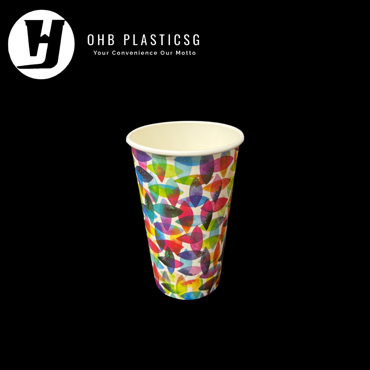 LC-PAPER CUP SG WALL RAINBOW 16OZ (50PC X 20)